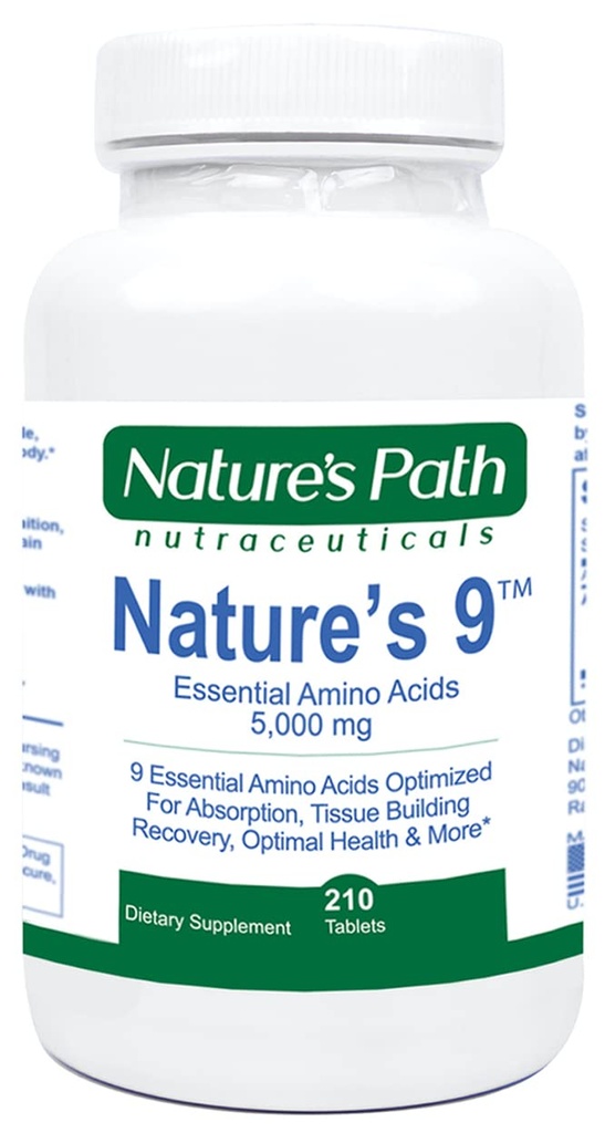 Acides aminés essentiels Supplément EAA Pills complexes d'acides aminés complets BCAA + Comprimés EAAS: Vegan, un amino idéal, préentraînement, 9 libre forme, récupération musculaire, cognitif, cragings, 210 pilules