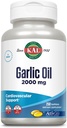 KAL Huile d'ail 2000 Softgels, 250 Nombre