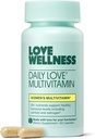 Love Wellness Daily Love Multivitamine pour les femmes : l'énergie, le cortisol, la santé immunitaire, le soulagement du stress et les PMS sont complets avec la vitamine D, C, le fer, le calcium, le zinc et la biotine, le magnésium.