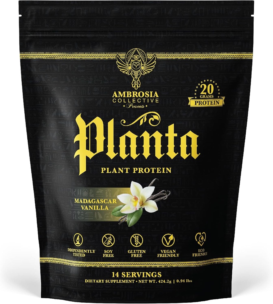 Ambrosia Planta - Protéines végétales de qualité supérieure : Vegan & Keto Friendly.