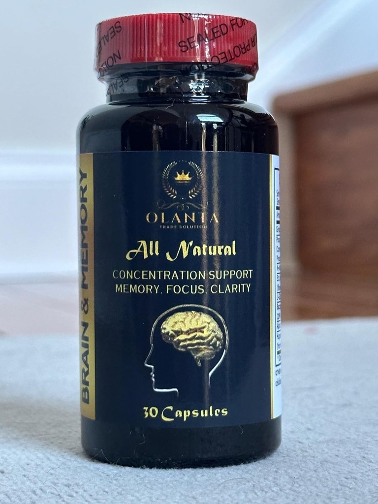 Suppléments mémoire cérébrale - Apprentissage énergétique Raison pour les hommes et les femmes, Supplément cerveau, Clarté mentale et amélioration cognitive - 1 bouteille 60 capsules