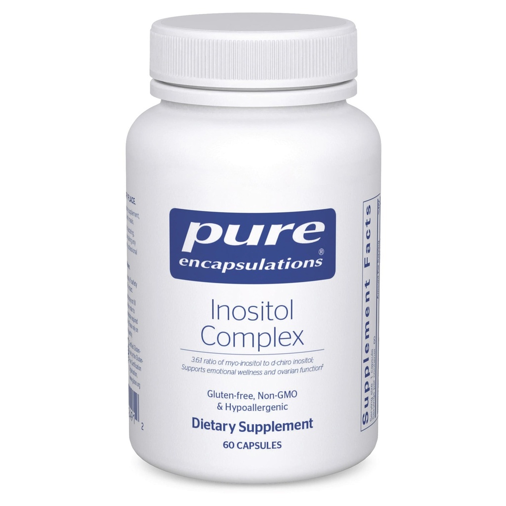 Encapsulations pures Complexe de l'inositol Supplément pour soutenir l'énergie, le métabolisme sain et la fonction ovarienne*