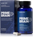 SCIENCE BONE - Supplément Cerveau Prime - Nootropic pour Focus, Mémoire et Performance Cognitive, avec Alpha GPC, L-Theanine et Ginkgo Biloba, Vegan - 60 Capsules