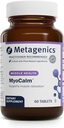 Métagène MyoCalme - Supplément au calcium et au magnésium pour la relaxation musculaire* - avec des racines de fleurs de passion et de valérianes pour une absorption accrue - Non-OGM, sans gluten et végétarien - 60 comprimés