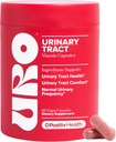 O Positiv URO Urinary Tract Supplément santé pour les femmes, 60 Compte (paquet de 1) - Vitamines de soutien urinaire avec extrait complet de canneberge de Pacran, D-mannose et vitamine C - végétalien et sans gluten