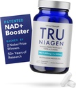 TRU NIAGEN PRO NAD+ Supplément pour l'antivieillissement et la régénération cellulaire, 2 x 500mg Niagen breveté, 30 portions soutient l'énergie cellulaire.