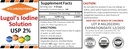 A2Z Iodine biologique de Lugol et Iodide de potassium 2% Solution 3000 mcg - Des gouttes de supplément liquide pour le soutien de la thyroïde pour les femmes et les hommes, Métabolisme Santé, Detox Boost -1 Fl Oz/Fabriqué aux États-Unis/Sem mêmes jours