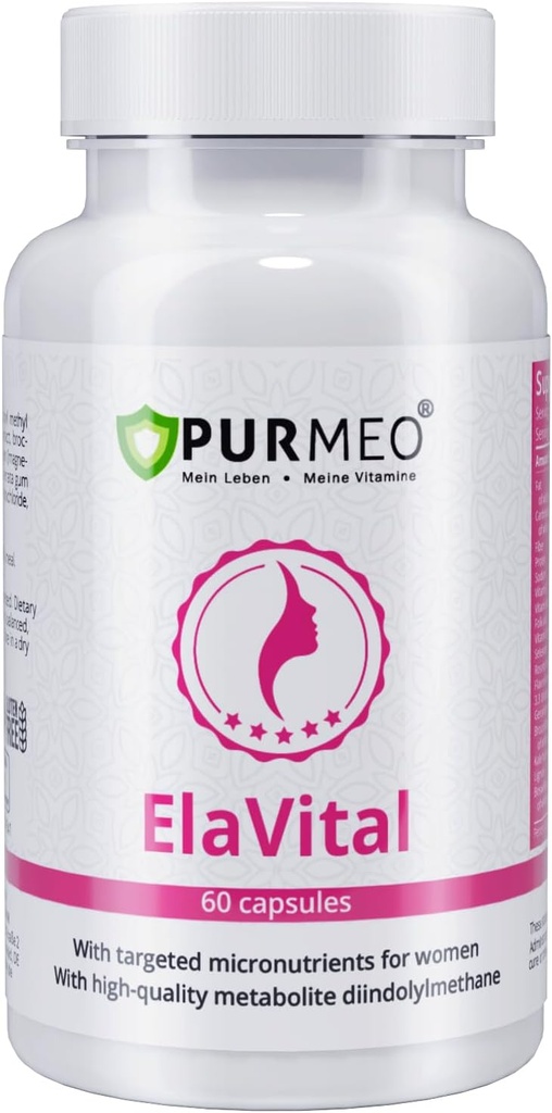 Complexe DIM allemand pour les femmes - Confiance de Marien Apotheke (Est. 1903) - Équilibre hormonal et soutien de la santé mammaire avec Sulforaphane, Lin & Multivitamines - Vegan, 60 Capsules