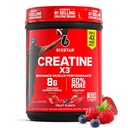 Poudre monohydratée à six étoiles en créatine, X3 (Fruit Punch) - Supplément monohydraté en poudre de créatine aromatisée pour la musculation et la performance - Supplément après entraînement pour les hommes et les femmes - 30 portions