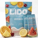 Lot de variétés LIDO Packs de poudres électrolytes — Mélange de boisson d'hydratation propre et sans sucre avec du sodium équilibré pour une reconstitution rapide — Vegan, Paleo & Fasting Friendly — 28 bâtons