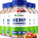 Gommies de chanvre BioHeal - avec extrait de chanvre Gommies de chanvre BioHeal Supplément à base de plantes acouphènes, soutien à la santé et au mieux-être, tous les Gommy de chanvre Natuel Formule avancée (5 Pack - 30 Gommies)