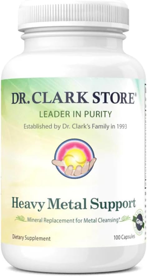 Clark Store Support en métal lourd, remplacement des minéraux pour le nettoyage des métaux, 100 capsules