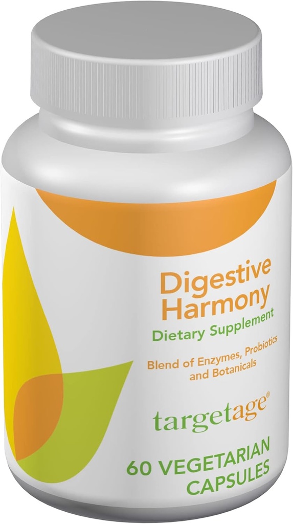 Targetage® de Maison Beljanski® - Supplément alimentaire Harmonie Digestive - Probiotiques, botaniques et enzymes pour la santé digestive - 60 capsules