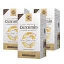 Solgar Curcumin plein spectre - 60 LiCaps, paquet de 3 - Absorption supérieure - Santé cérébrale, articulaire et immunitaire - Non-OGM, végétalien, sans gluten, sans lait - 180 portions totales