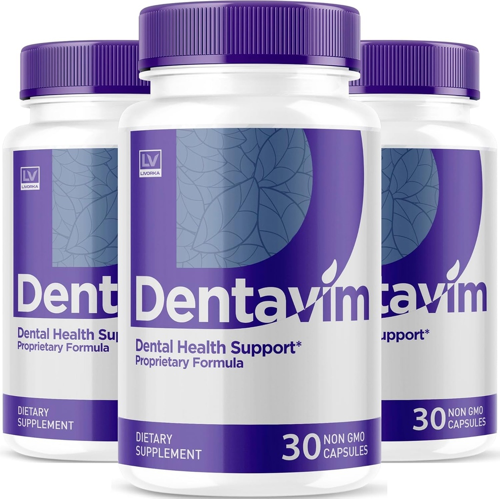 (3 Pack) Dentavim, Capsules dentavim, Dentavim Formule avancée Pills, Dentavim Toutes les vitamines naturelles pour la protection bucco-dentaire, Avis de dentavim, 90 Capsules pendant 3 mois