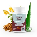 Laxatifs naturels pour le soulagement de la constipation – Nettoyage doux du colon avec probiotiques et fibre – Soutient la santé digestive – Agissant rapidement pour les femmes et les hommes – 30 capsules – Happy Poo