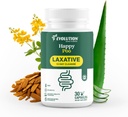 Laxatifs naturels pour le soulagement de la constipation – Nettoyage doux du colon avec probiotiques et fibre – Soutient la santé digestive – Agissant rapidement pour les femmes et les hommes – 30 capsules – Happy Poo