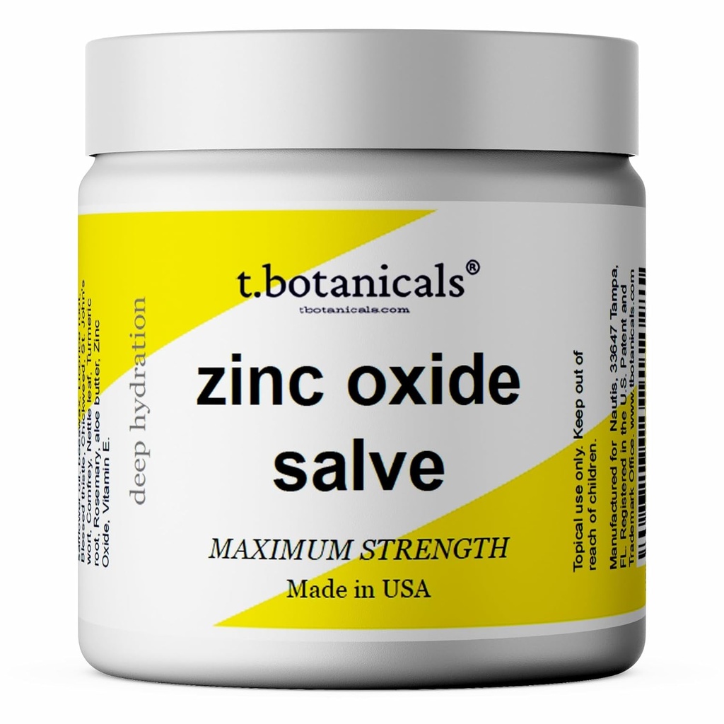 Onguent à oxyde de zinc, Baume de zinc TSW, Salve à oxyde de zinc, Relief apaisant, Onguent naturel fabriqué aux États-Unis