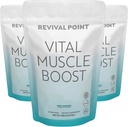 Vital Muscle Boost- Supplément myHMB et vitamine D3 premium pour les adultes – Poudre brevetée HMB 3000mg- pour les muscles sains, l'énergie et la vie active vibrante- soutient la synthèse protéique et la force