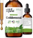Teinture de racine de seigle d'or sauvage et biologique - Lung Cleanse, Immune & Digestive Support - Supplément de seigle d'or liquide - Vegan, sucre et gouttes sans alcool - 2 fl oz