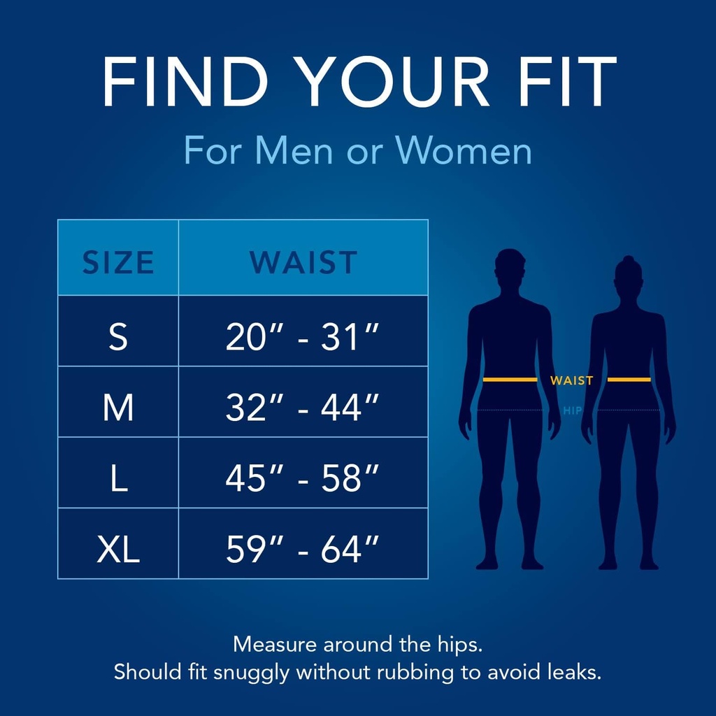 TotalDry Ultimate X-Plus - Slips d'incontinence ajustés Couches pour adultes – Contrôle ultra absorbant de nuit pour les femmes et les hommes - FSA HSA Approuvé - Grand