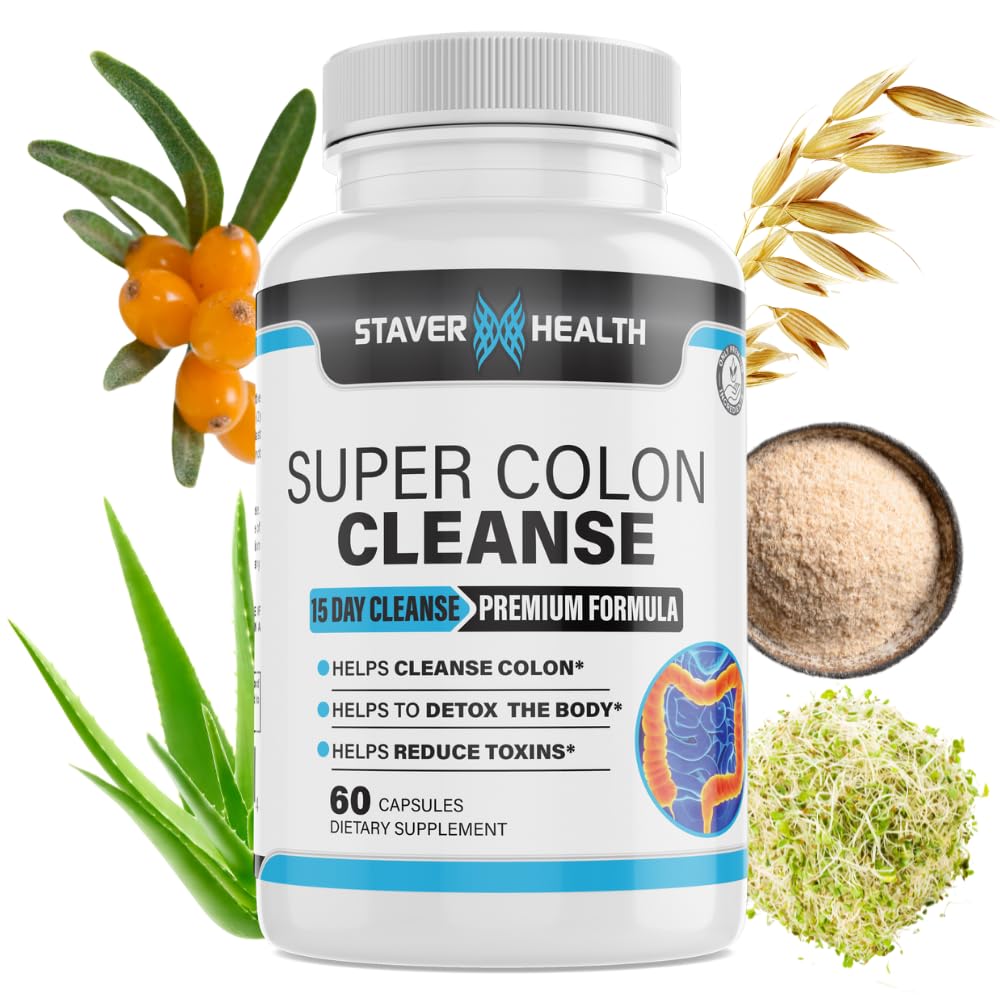 Nettoyage Super Colon - Nettoyage 15 jours, Nettoyage Colon Pills, Nettoyage Colon & Detox, Psyllium Husk