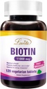 LOVITA Résistance maximale 11 000 mcg Biotine : Comprimés végétariens à dissolution rapide - Facilement absorbés, sans gluten et sans laiterie, 128 comprimés végétaliens amis