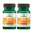 Swanson Natural Vitamin K2 (Menaquinone-7 from Natto) 50 mcg 30 Sgels (2 Pack)
