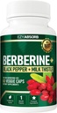 Berbérine sans gluten 500mg, 60Gélule de Veggie avec activateur métabolique A/LA-3 AMPK