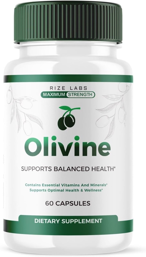 rize labs (Supplément officiel de perte de poids d'Olivine, capsules Superfood pour le bien-être corporel total et un mode de vie sain, pilules pour Leaner Physique, Oli Vine Reviews, avancé (60 capsules)
