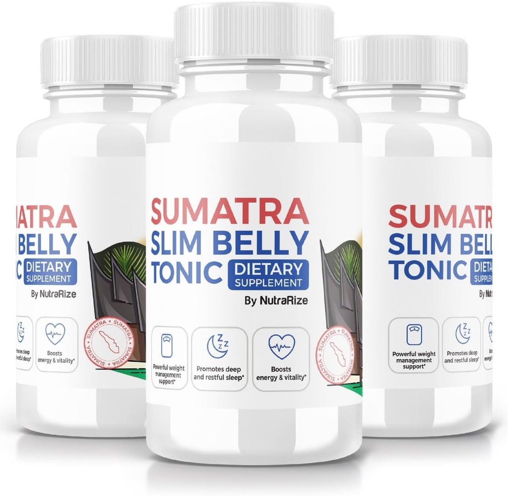 (3 Pack) Sumatra Slim Belly Tonic, Sumatra Slim Belly Tonic Supplément diététique pour la perte de poids avancée, Pill maximum tout naturel pour cibler les graisses Belly, Sumatra SlimBelly Avis (180 Capsules)