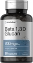Horbäach Beta Glucan 1 3D 700 mg (90 capsules) Beta 1,3, 1,6 D Glucan (non-OGM, supplément sans gluten)