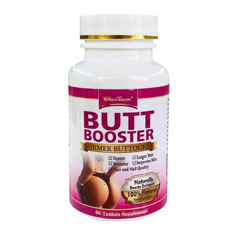 Butt Enhancement Pills, Butt Booster Tablet, Mention Buttocks Natural Herbal with Maca Root Extract Supplements Big Ass Buttocks Lift Firming Massage Buttocks Tighten HIPS Increase 60 Tablets