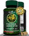 KIKI vert Fadogia Agrestis et Tongkat Ali supplément à base de plantes - 1000mg par service - 120 Capsules Vegan pour le boost quotidien et la vitalité