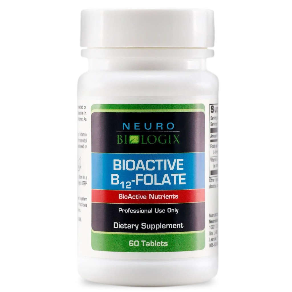 B12 Folate - Supplément de folate de méthyle pour soutenir la méthylation et les fonctions vitales du corps – avec biodisponible B12 (méthylcobalamine) et folate (Metafolin® 5-MTHF) pour l'absorption améliorée - 60 onglets