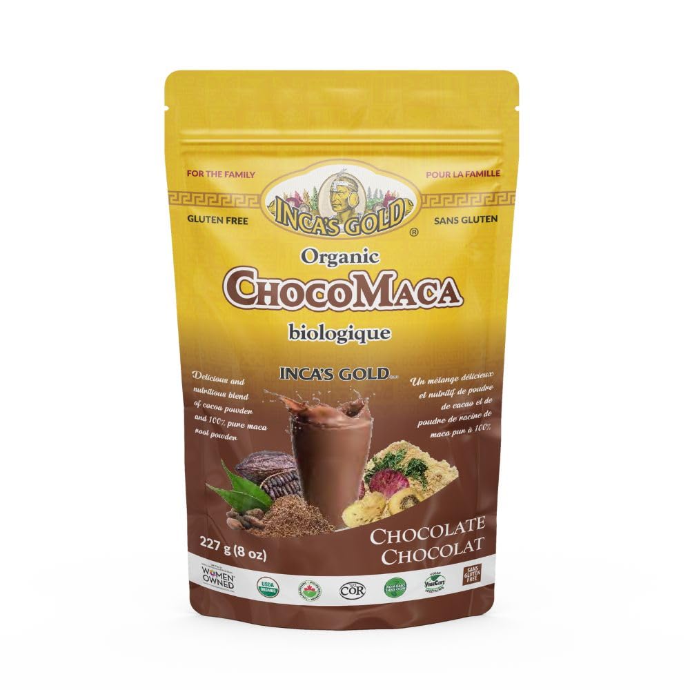 Coco biologique et poudre de maca, 227g, mélange adaptogène délicieux et nutritif, sans gluten, sans casher, sans OGM