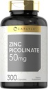 Carlyle Zinc Picolinate 50mg.300 Capsules.