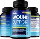 Wound Healing Natural Scar Pills - Made in USA - Scar Reduction, Surgery Recovery & Wound Support - Wound Healing Supplement to Reduce Scarring, Bruisings & Swelling - Helps Tissue Response - 60 Caps