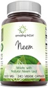 Inde incroyable Neem (Made with Natural Neem Leaf) 500 mg Capsules Végétiques Supplément (en anglais seulement) Non-GMO (en anglais seulement) Sans gluten (en anglais seulement) Fabriqué aux États-Unis