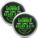 GoldWorld 2 Pack Baume de barbe pour le grooming de barbe, soins de barbe
