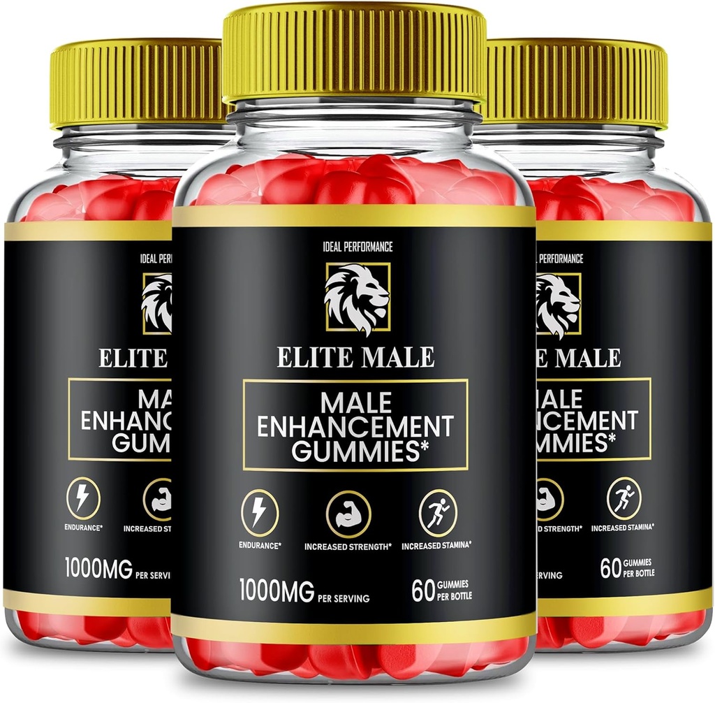 EliteMale Gummies, EliteMale Gummy, EliteMale All Natural Gummies, EliteMale - Maximum Strength, EliteMale Performance, EliteMale Official Gummies, EliteMale Advanced Gummy Reviews (3 Pack)