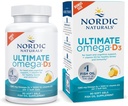 Nordic Naturals Ultimate Omega-D3, Lemon Flavor - 90 gels souples - 1280 mg Omega-3 + 1000 UI Vitamine D3 - EPA & DHA - favorise la santé cérébrale, cardiaque et immunitaire - 45 portions