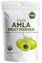 Poudre de fruits d'Amla biologique, poudre de baies d'Amalaki, boîte d'essai de 4 onces/112 gm, USDA bio, super-aliments crus pour la peau et les cheveux, poche refermable de 4 oz