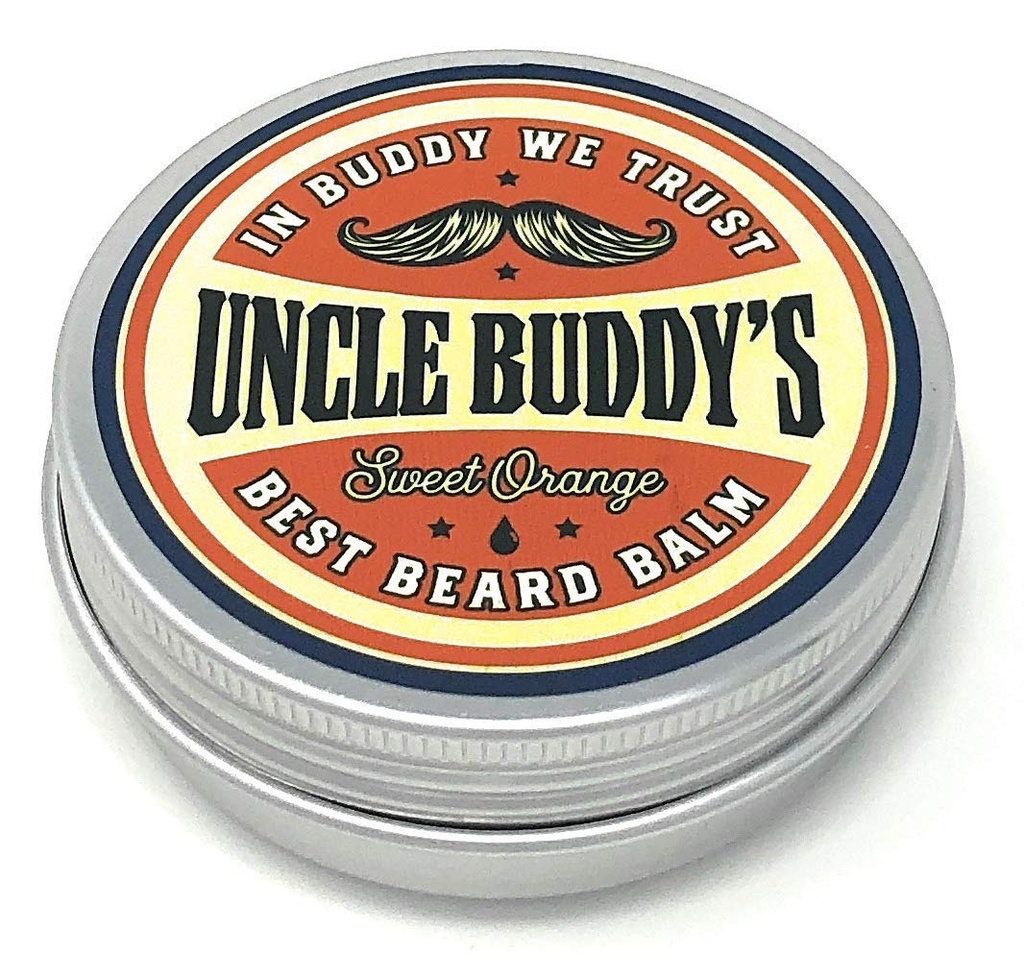 Oncle Buddy's Best Sweet Orange Baume Leave-In Conditioner pour le contrôle et le style, favorise la croissance et la santé de la barbe, 2 oz