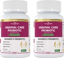 Probiotiques vaginaux pour les femmes pH Équilibre avec les prébiotiques - 60 milliards de femmes Probiotique pour la flore vaginale, l'odore, la levure et la santé digestive avec le safran, la canneberge, le végétalien et non-OGM