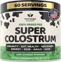 Super Colostrum Poudre de colostrum pour le soufflage, l'Immune, l'énergie, la santé des cheveux, de la peau et des ongles Supplément Colostrum 50% IgG Cow Colostrum pour les humains