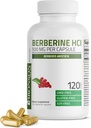 Bronson Berberine Comme Berberine HCI Berberis Aristata 500mg Par Capsule végétarien Non-OGM, 120 Capsules végétariennes