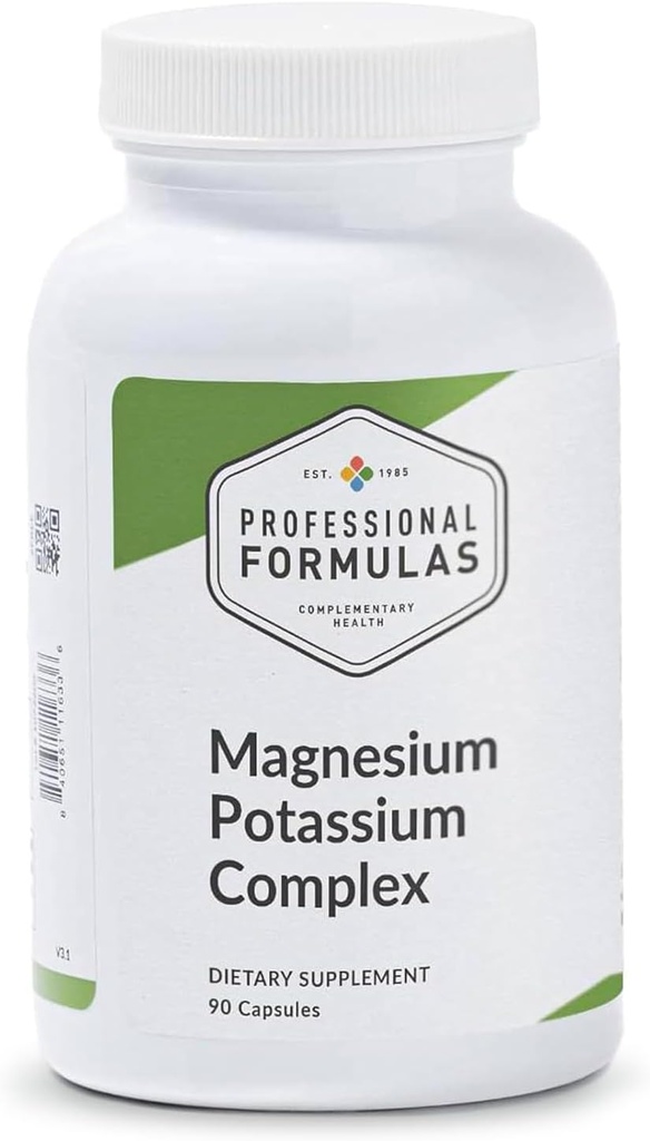 Formules professionnelles Complexe de magnésium - Magnésium comme Glycinate, Citrate, Malate, & Krebs Cycle - pour soutenir une fonction neuromusculaire et cardiaque saine - Végétarien, GF, Hypoallergénique -180ct