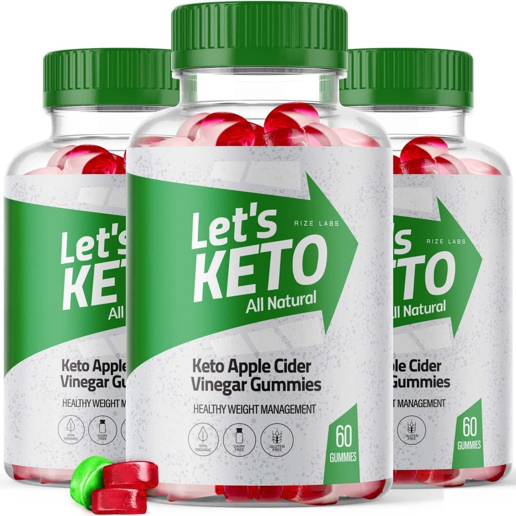 labs de taille - Let Keto Apple Cider Vinegar Gummies pour la perte de poids - Formule avancée - Tous les ingrédients naturels (180 Gummies) (Pack de 3)