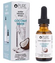 Inventions pures Eau de coco - gouttes d'eau - Hydratation par électrolyte - Pas de sucre, de calories ou d'édulcorants artificiels - 30 portions, 1 oz